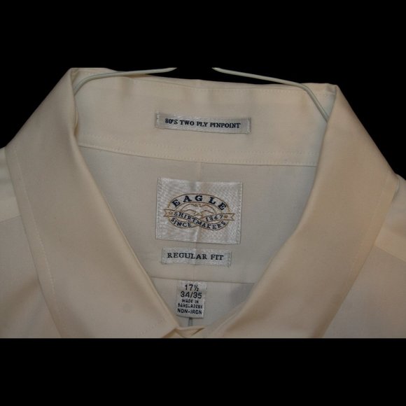 White 100% Pin Point Oxford Shirt - Picture 2 of 6